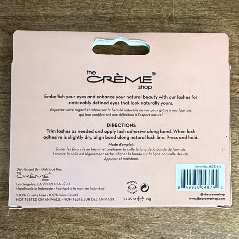 the CRÈME Shop Handcrafted Eyelashes- Au Naturel - Picture 2 of 2